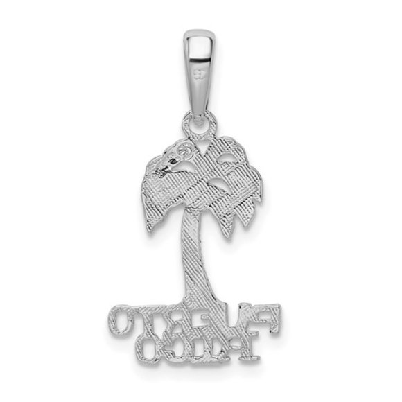 Million Charms 925 Sterling Silver Travel Charm, Puerto Rico under Palm Tree - Picture 5 of 6